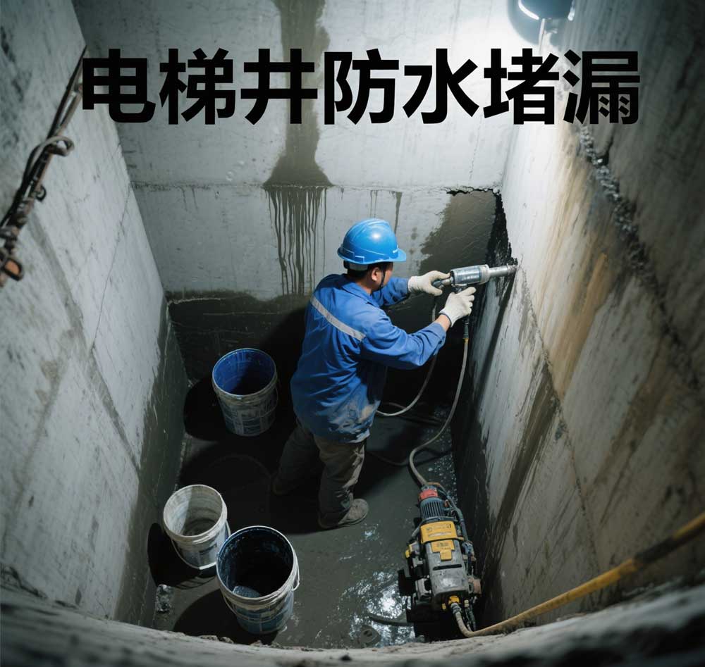 电梯井防水堵漏，泉州专业电梯井漏水维修公司